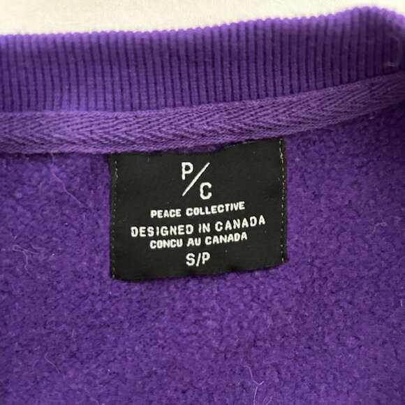 Peace Collective Purple Crewneck - Take Up Space: The World is Yours - US S - Picture 2 of 3